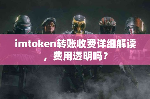 imtoken转账收费详细解读，费用透明吗？