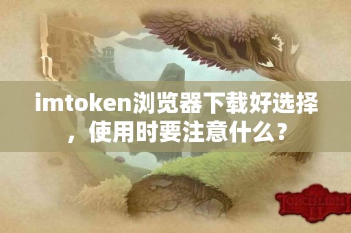 imtoken浏览器下载好选择，使用时要注意什么？