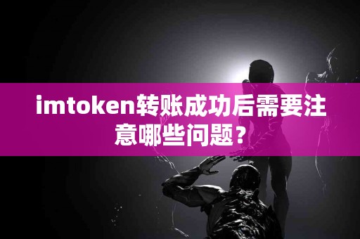 imtoken转账成功后需要注意哪些问题？