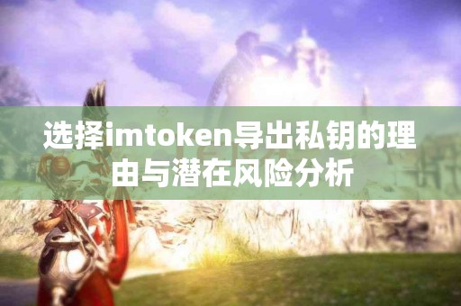 选择imtoken导出私钥的理由与潜在风险分析