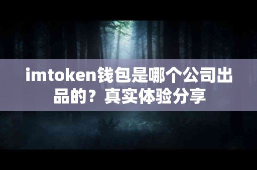 imtoken钱包是哪个公司出品的？真实体验分享