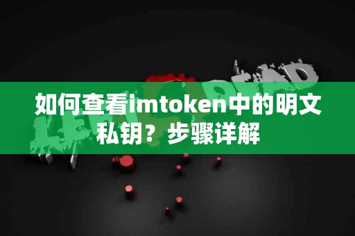 如何查看imtoken中的明文私钥？步骤详解