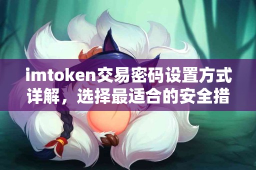 imtoken交易密码设置方式详解，选择最适合的安全措施