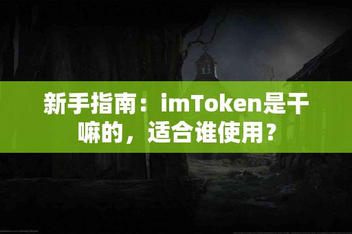 新手指南：imToken是干嘛的，适合谁使用？