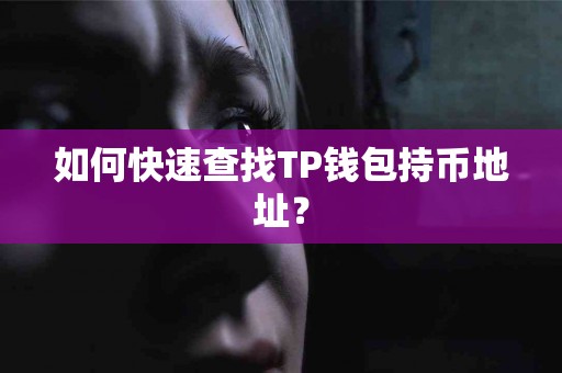 如何快速查找TP钱包持币地址？