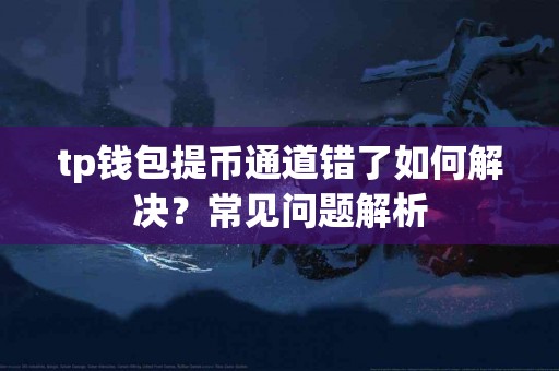 tp钱包提币通道错了如何解决？常见问题解析