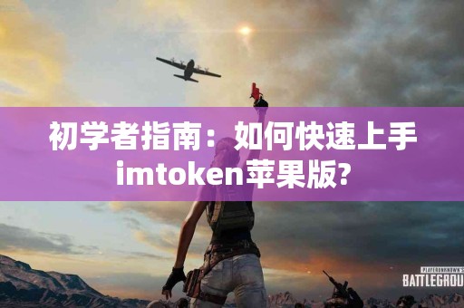 初学者指南：如何快速上手imtoken苹果版?
